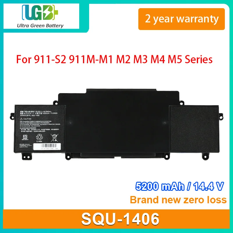 

UGB New SQU-1406 Laptop Battery For ThundeRobot 911 911-S1 S2/A/B S3 S5A S5T S6 T1 T2 M1/2/3/4/5 F1 911GT-Y1/Y2/Y3/Y2A SQU-1403