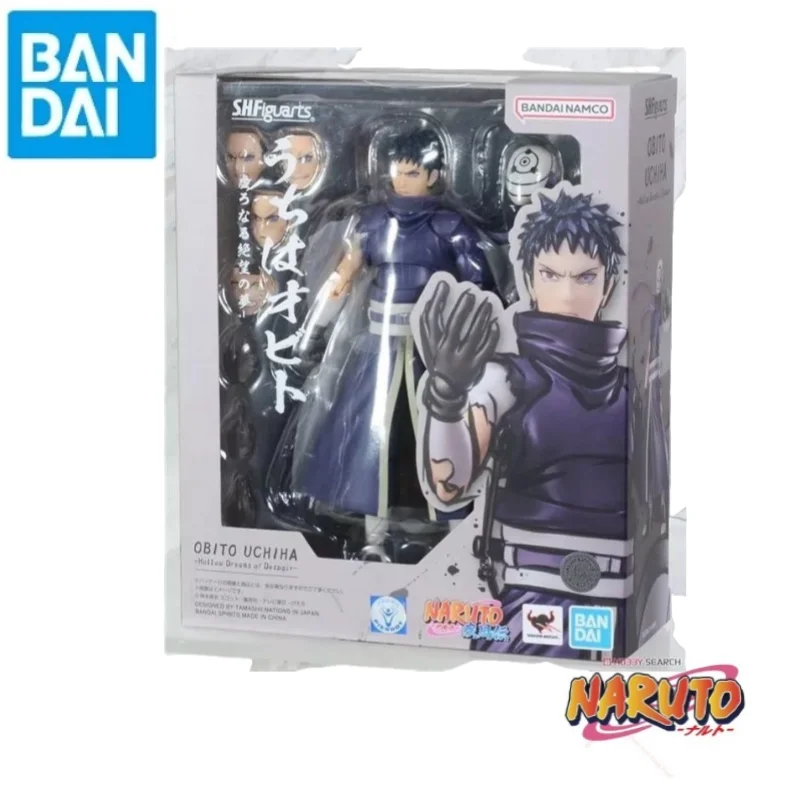 

В наличии Bandai Original Naruto Shfiguarts Uchiha Obito аниме товары модель украшения 100% подлинная оригинальная коробка игрушки