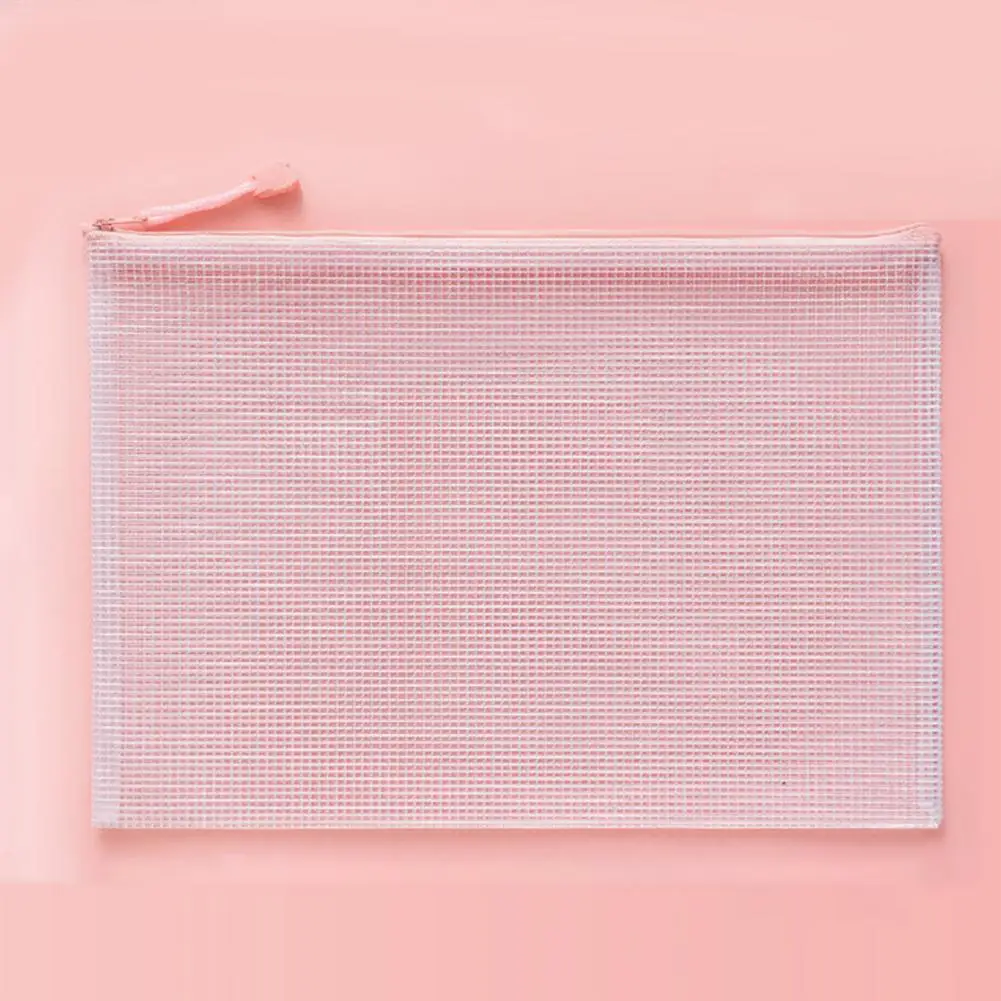 Test Paper Storage Case Capacity File Bag Organizer Transparent A4 Document Storage Case Portable Stationery Carrying for Office