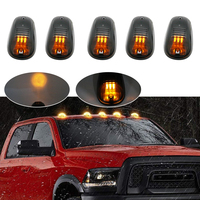 5pcs Amber White LED Cab Roof Top Marker Running Lights For Truck SUV 4x4 Dodge RAM F150 / F250 / F350 Signal Lamp Head Light