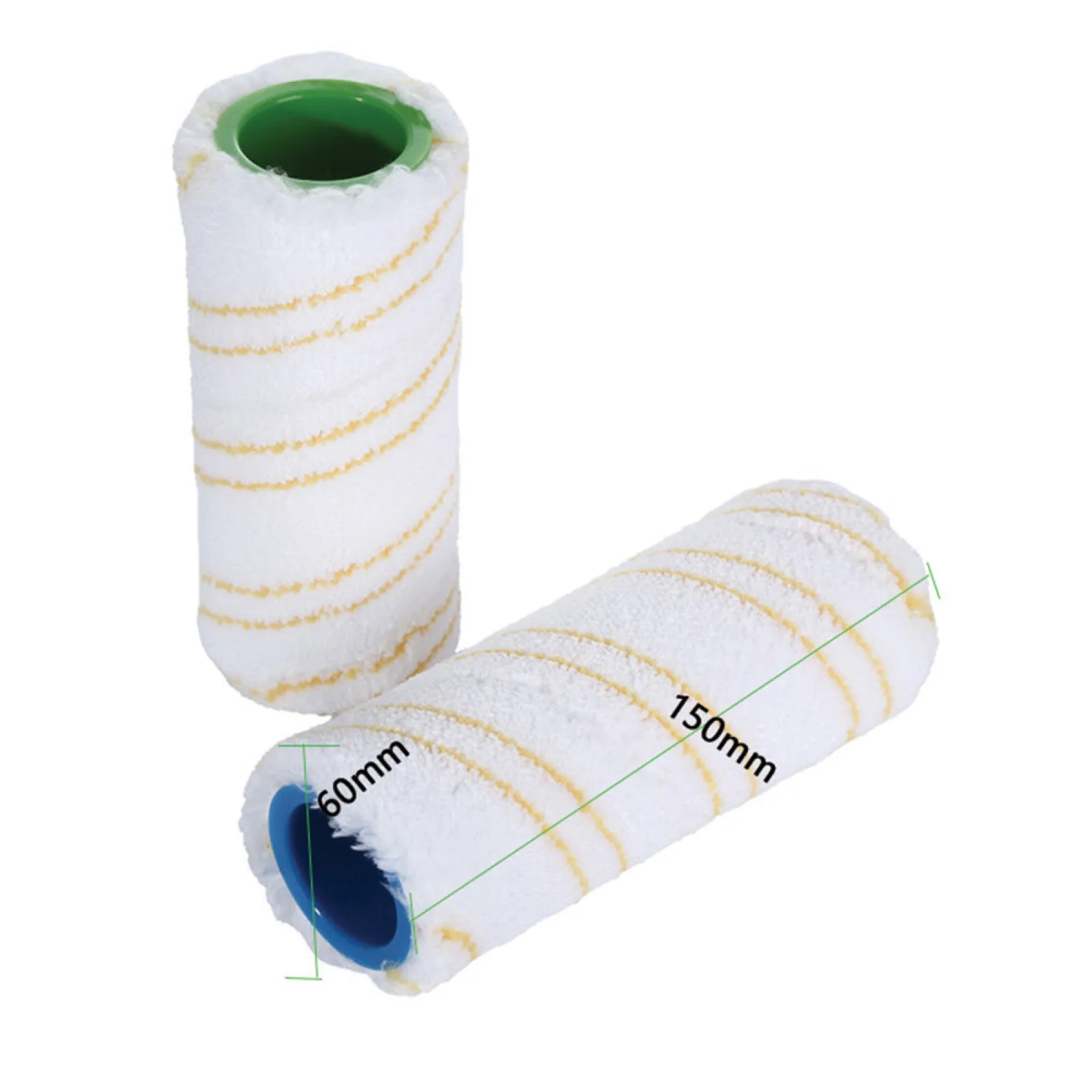 2Pc Washable Soft Lint Microfiber Rollers Set For Karcher FC3 FC5 FC7 Hard Floor Wet Dry Cleaner Accessories Replacement Parts