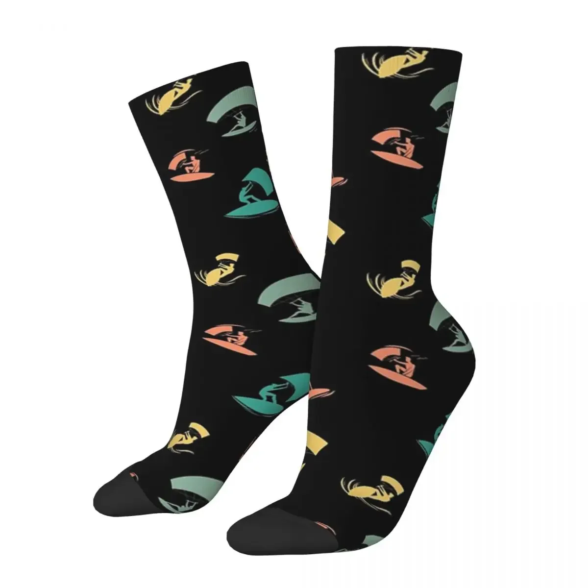 Chaussettes longues pour cerf-volant, surf, kitesurf, harajuku, toutes saisons, accessoires pour cadeaux unisexes, haute qualité