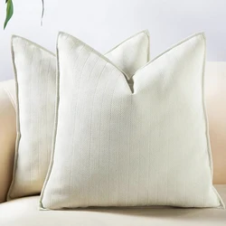 Chenille Throw Pillow Covers with Elegant Luxury Design Square Cushion Case for Office Home Living Room Bed Sofa Cushion Decor