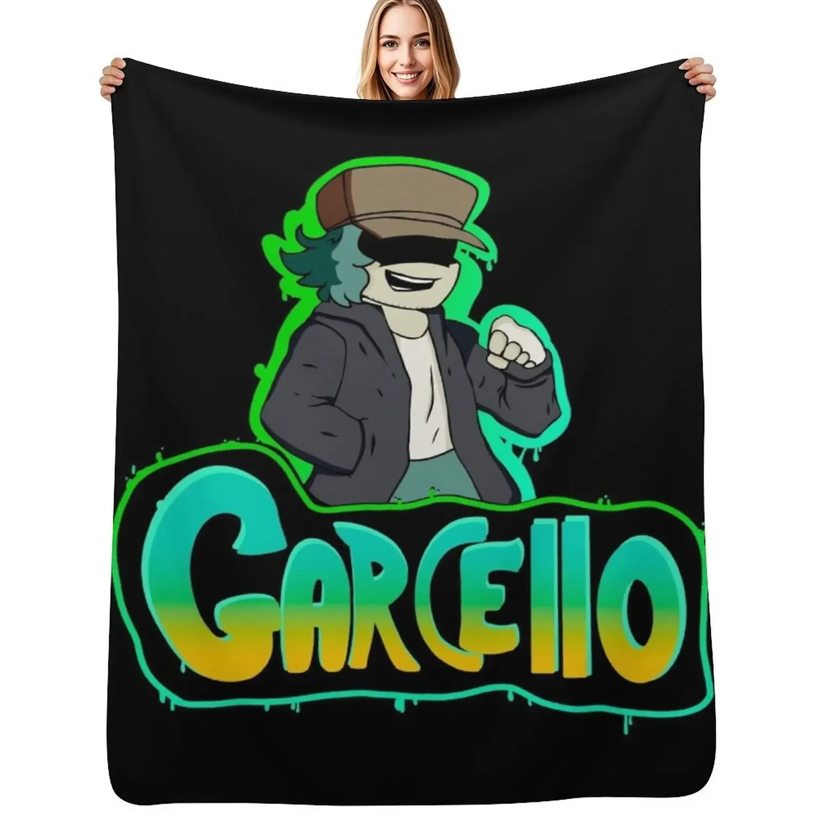 

Garcello fnf mod character graffiti Throw Blanket Warm anime blankets ands Luxury Designer Blanket