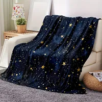 Space Starry Sky Warm and Comfortable Soft Blankets for Gifts Comfortable at Home Lightweight Blankets Sofa Beds Travel Camping