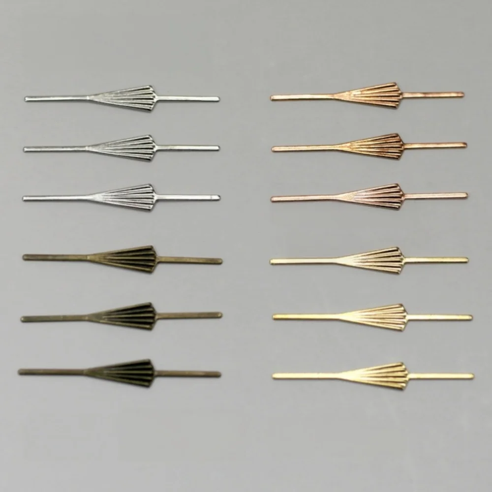 150Pcs Arrow Pins 34mm Metal Copper Connectors For Crystal Prisms Beads Chandelier Glass Pendant Lamp Lighting Accessories Parts