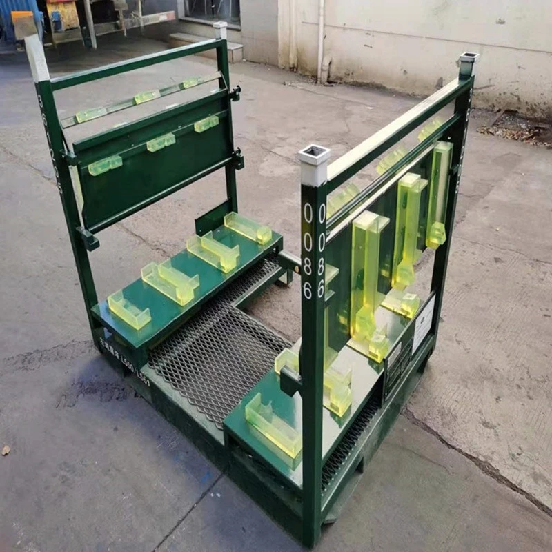 

Fan shock absorber accessories left shock absorber tower material rack, warehouse storage green left shock absorber