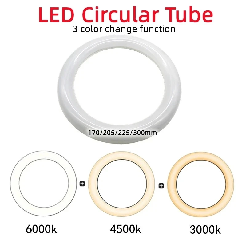 Imagem -04 - Lâmpada Led Circular Lâmpada Fluorescente Cor Ajustável Substituição para 22w Círculo 12 230v Fc8 G10q t9