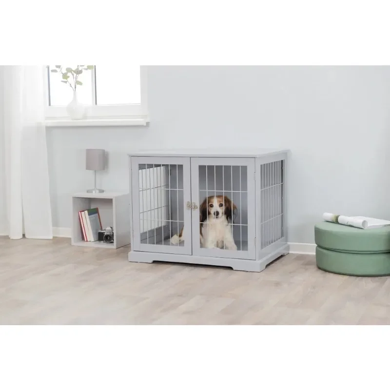 

29.5" Dog Crate, Indoor Crate Table for Dogs Up To 25 Lb, Small Dog Kenne