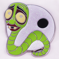 Maggot Corpse Bride Worm Halloween Theme Decoration Inspired  Art Badge Fantasy Animated Movie Jewelry Gift