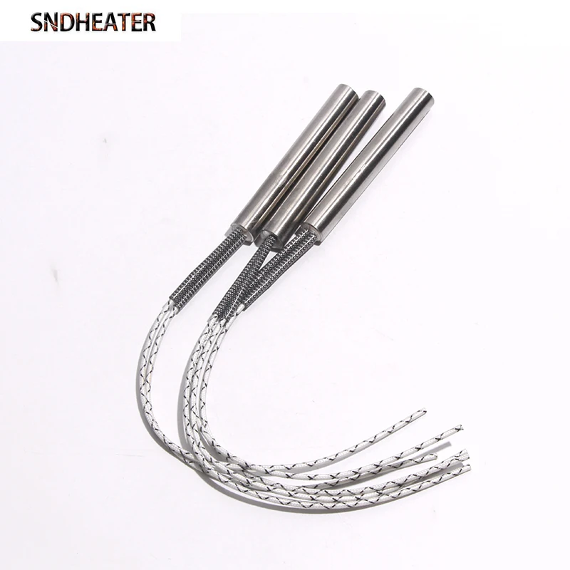 

SNDHEATER Electric Dia.12mm Cartridge Heater Rod Heating Element 100-250mm 310SS 400W-1KW 110V/220V for Extrusion Machines 5pcs