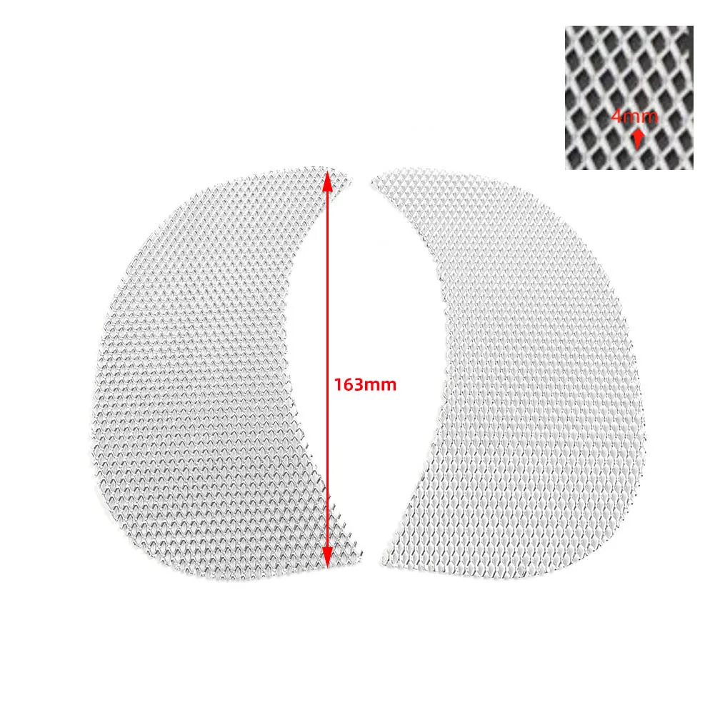 Motorbike Diamond Side Fairing Vent Screen Mesh Grille 1Pair For Harley Road Glide FLTR 2015-2023 Aluminum Chrome