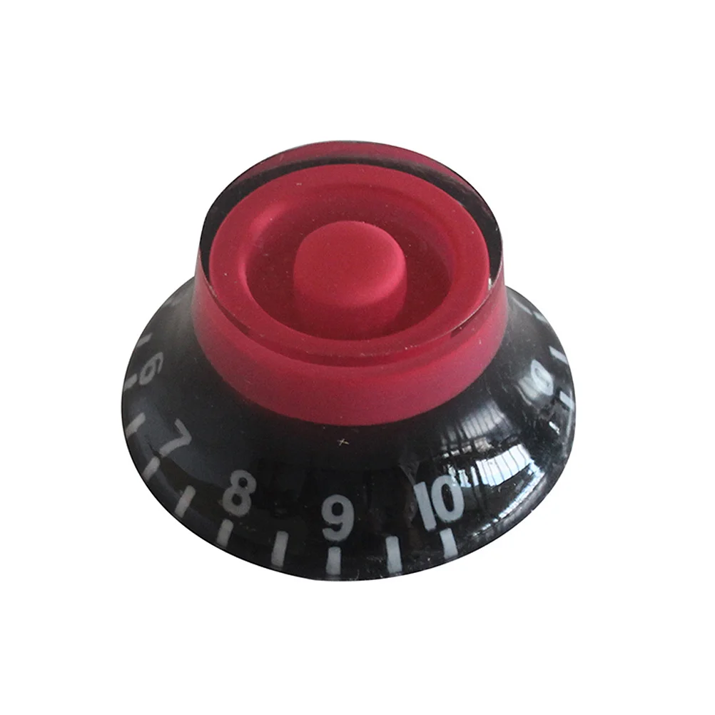 

4Pcs Round Guitar Control Knobs Cap Volume Tone Rotary Style Electric Guitar Accessories Durable Exquisite Gd27 Red