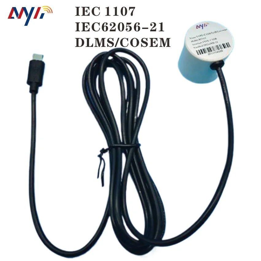 IEC62056-21 / IEC1107 /DLMS Standard MY015 TYPE C USB Optical Probe CP2102 Android phone  for IEC/MID Meters reading