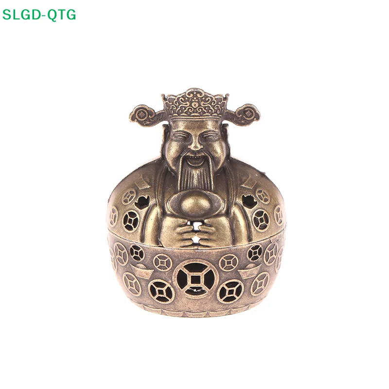 NEW 1PC Creative Alloy Incense Burner Holder God Of Wealth Fumigation Incense Burner Stove Home Furnishings Decoration