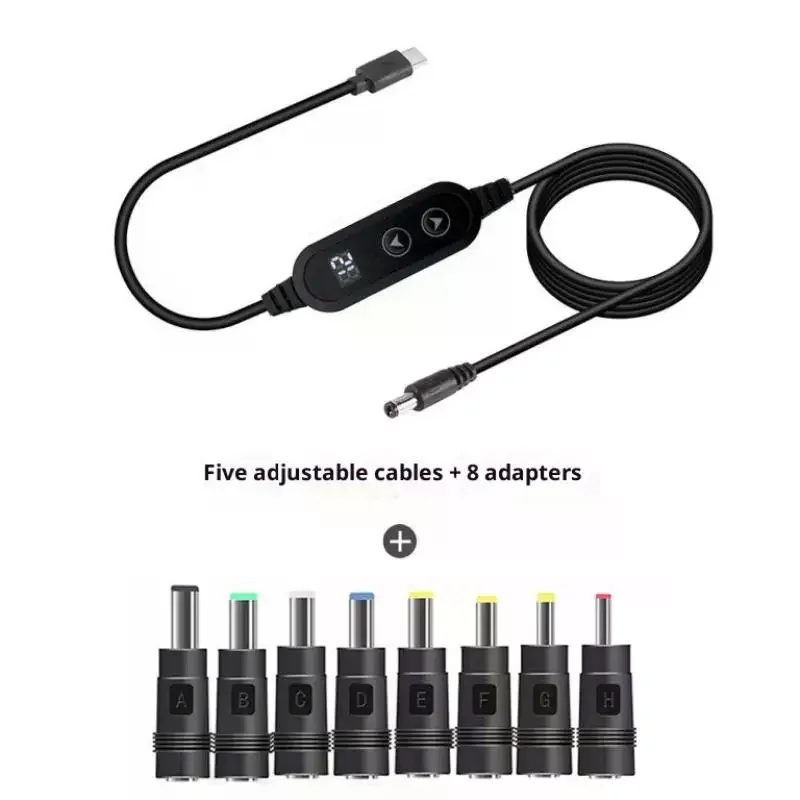 1Pcs Type C To DC Fast Charging 5V To 12V Boost Converter Cable Adapter For Wireless Router TV BOX