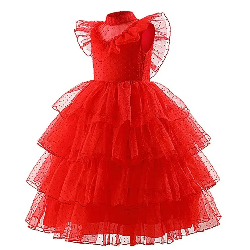 

asdh8@Kids Lydia cosplay Children Headband Dress Gloves 2025 Movie Beetle Juices Girls Costume Outfits Halloween Carniv