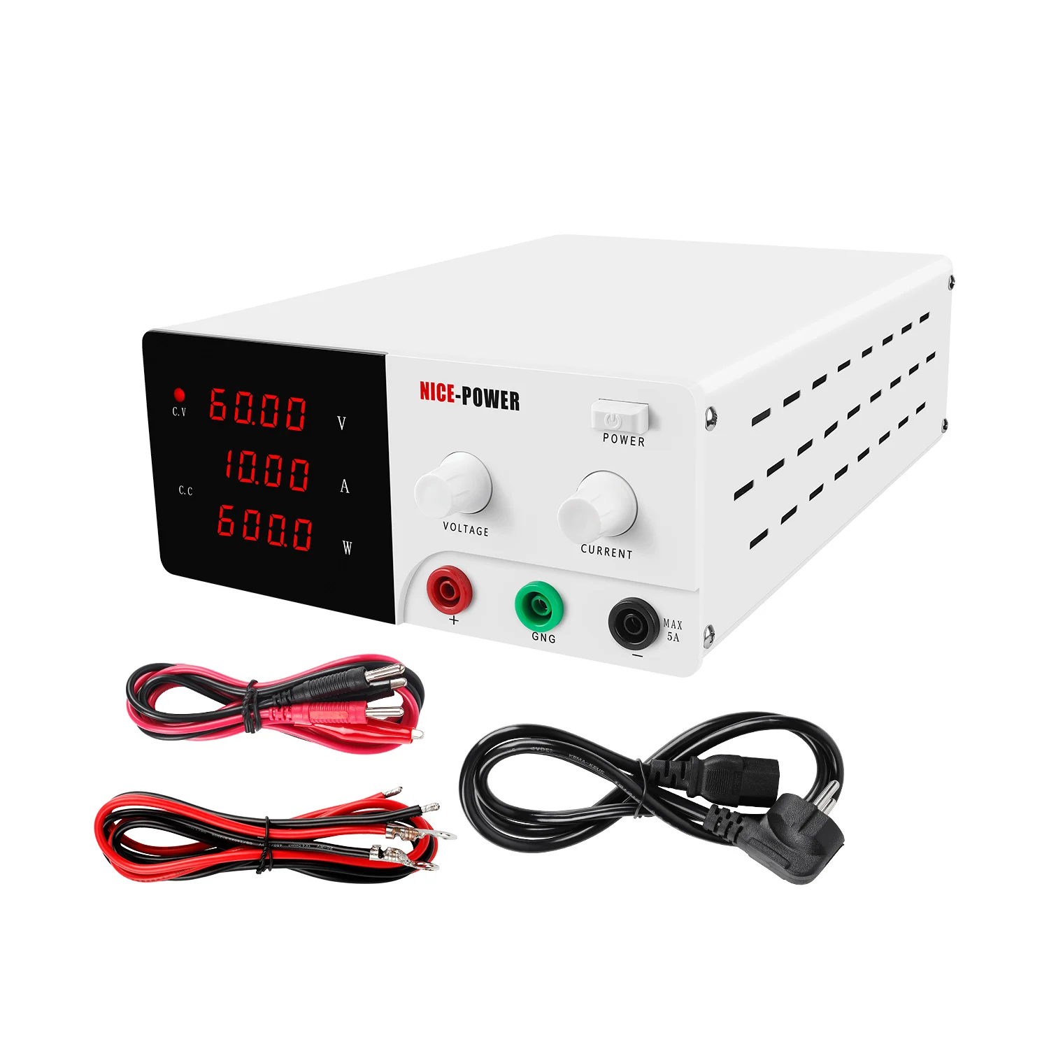 R-SPS6010 48V 36V 52V 60V 3A 5A 10A 600W Bench Regulated Power Supply Adjustable Laboratory DC Power Supply For Battery Charge