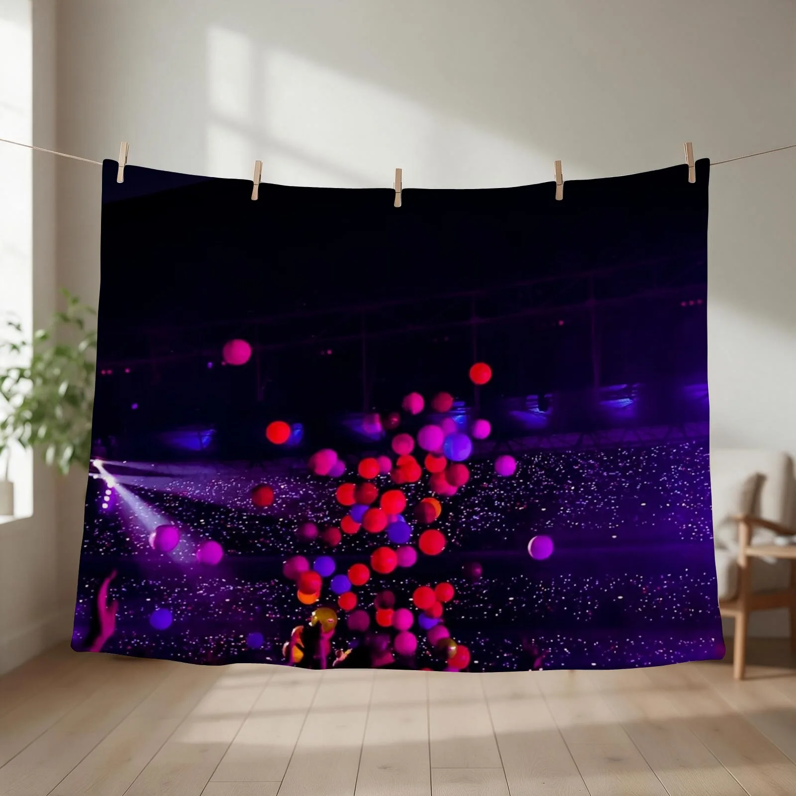 concert sights Throw Blanket