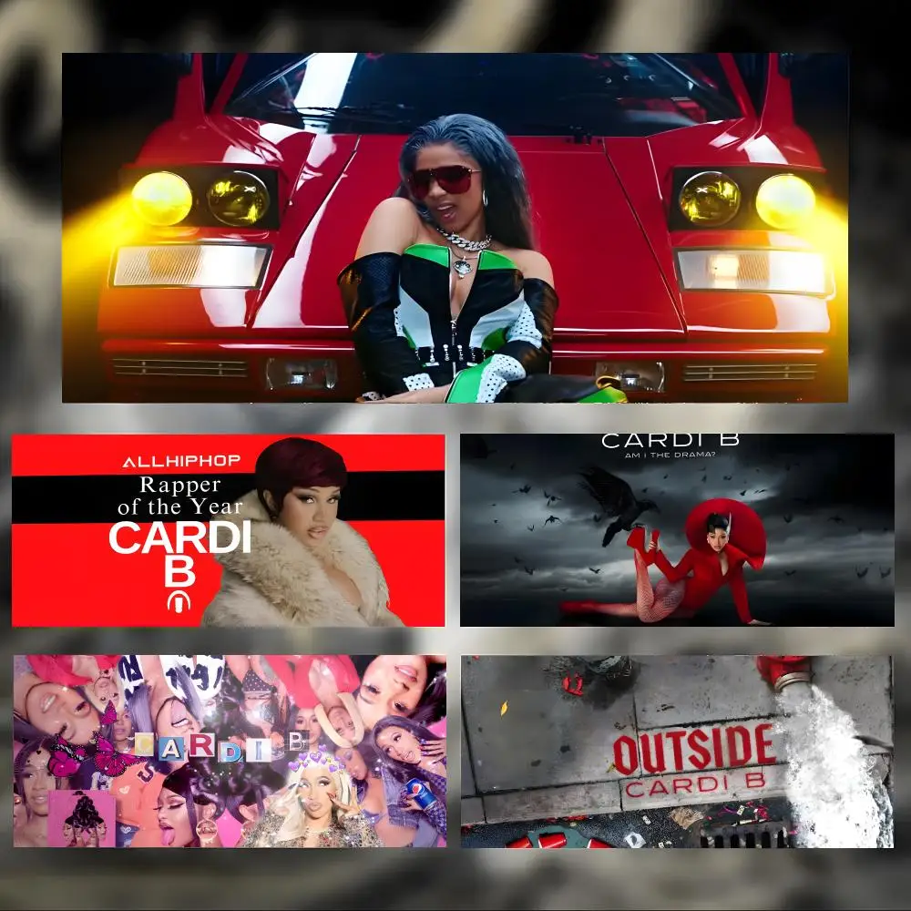 singer trendy C-Cardi B Mouse Pad Large Thick Desk Pad Stitched Edges Gaming Mouse Mat for PC