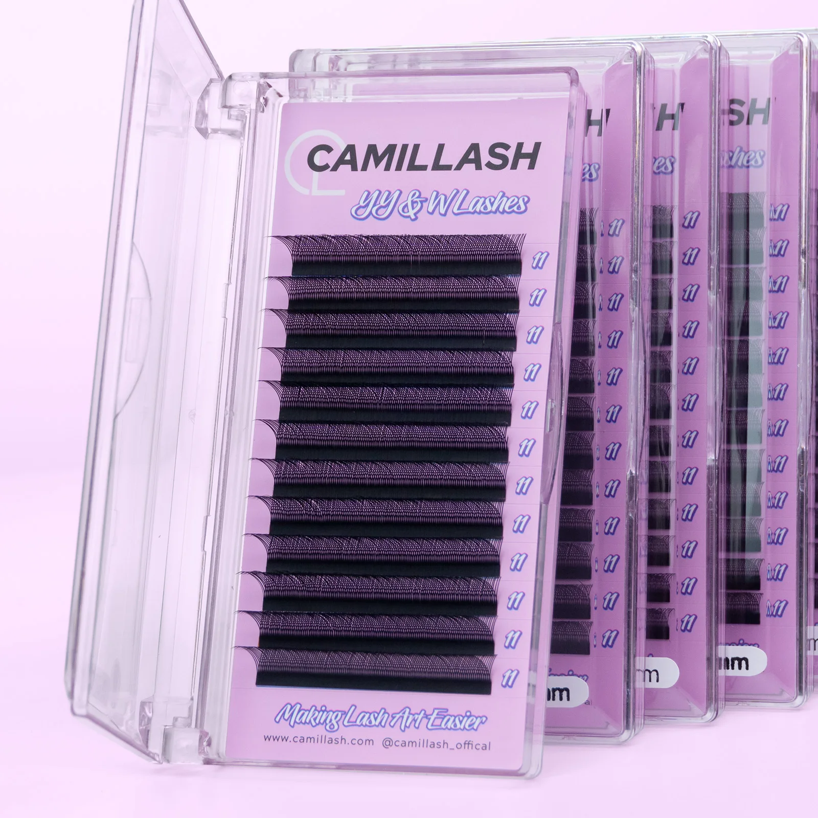 YY W Wimpern in Blütenform 2D 3D 4D Automatische Blüte Natürliche 12-reihige Fächerwimpern Wimpernverlängerungen