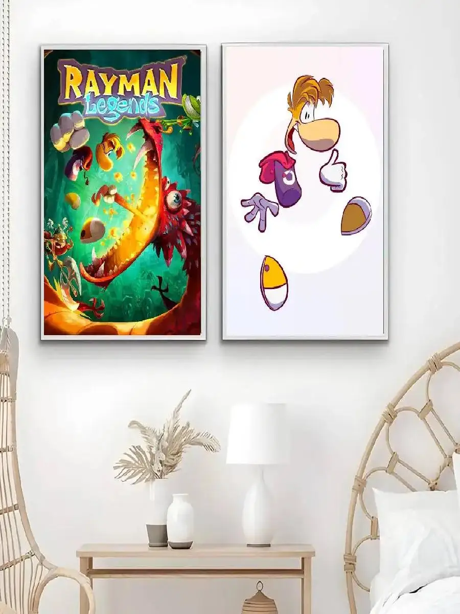 Rayman Legends Anime Poster  Stylish Wall Art for Home Decor Perfect Room Accent Digital Painting for Living Room Restaurant or