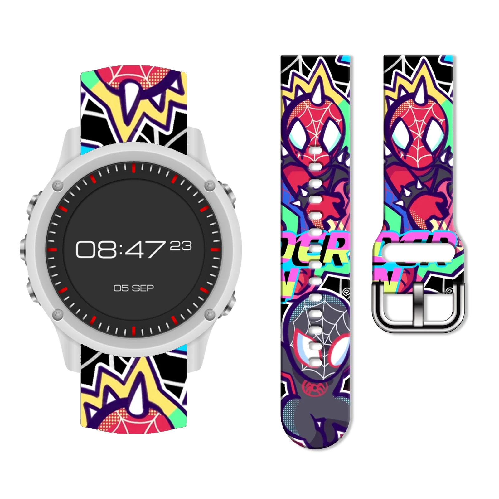 

Disney Q Spider-Man 20mm Strap for Samsung Galaxy Watch 7/6/5 40mm 44mm Band Replaceable Bracelet for Amazfit Balance 5Pro 45mm