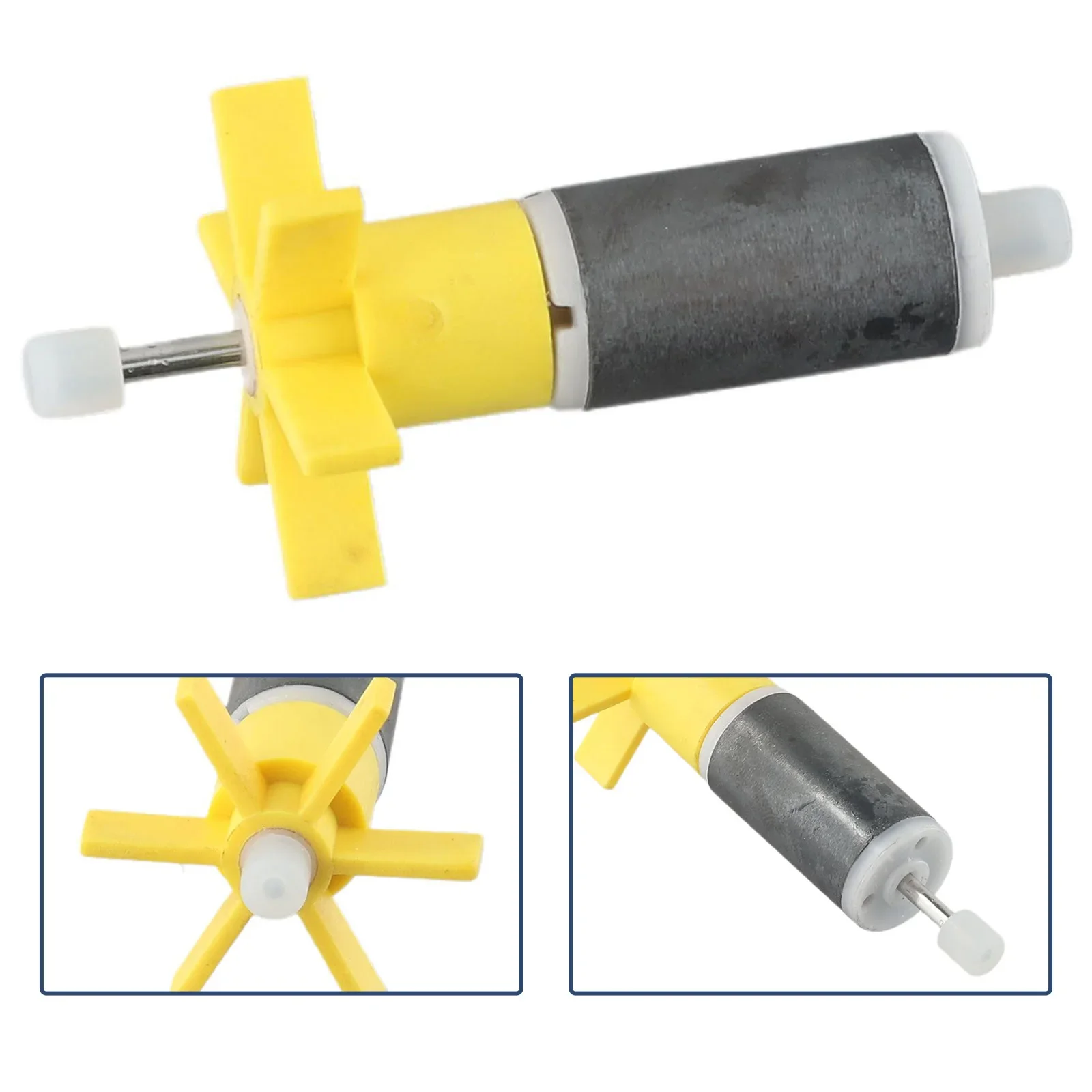 Yellow Replacement Filter Impeller For Water Pump, Includes Stainless Steel Shaft Bearing Pump For ROTOR Shaft Bearing Pump
