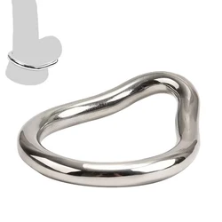 Aço inoxidável Penis Lock Ring Set para homens, anel do galo, maca bola, atraso de ejaculação, metal pequeno e grande, brinquedo do sexo masculino