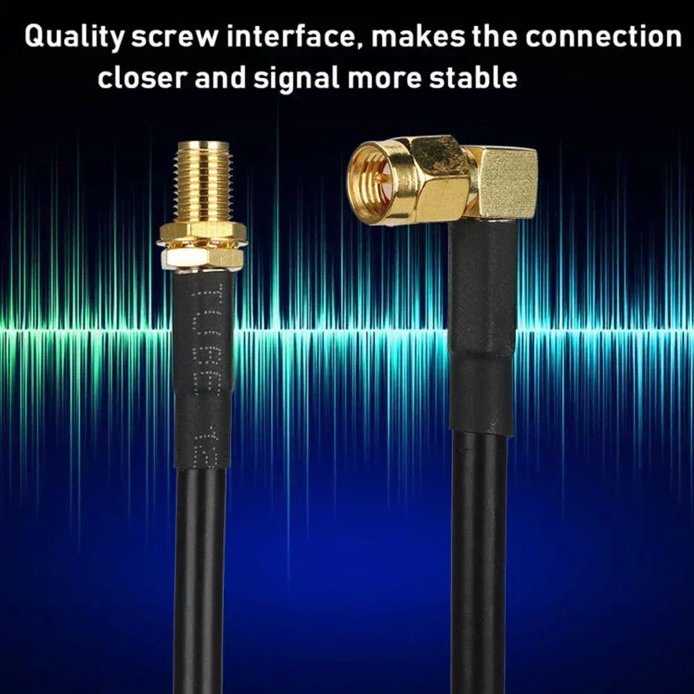 Reliable For Baofeng UV5R UV82 UV9R Plus Walkie Talkie SMA Female To Male Antenna Cable For Uninterrupted Communication