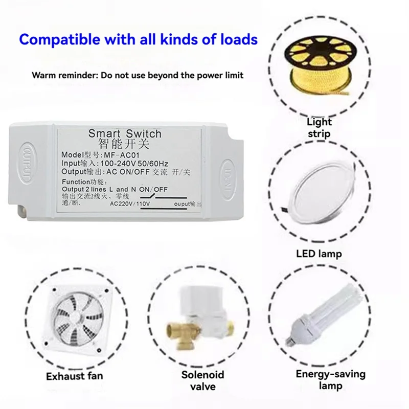 AB42-Under Cabinet Parall Touch Sensor Switch 110-220V Penetrable Wood Design 110V 220V Dimmable Circuit A