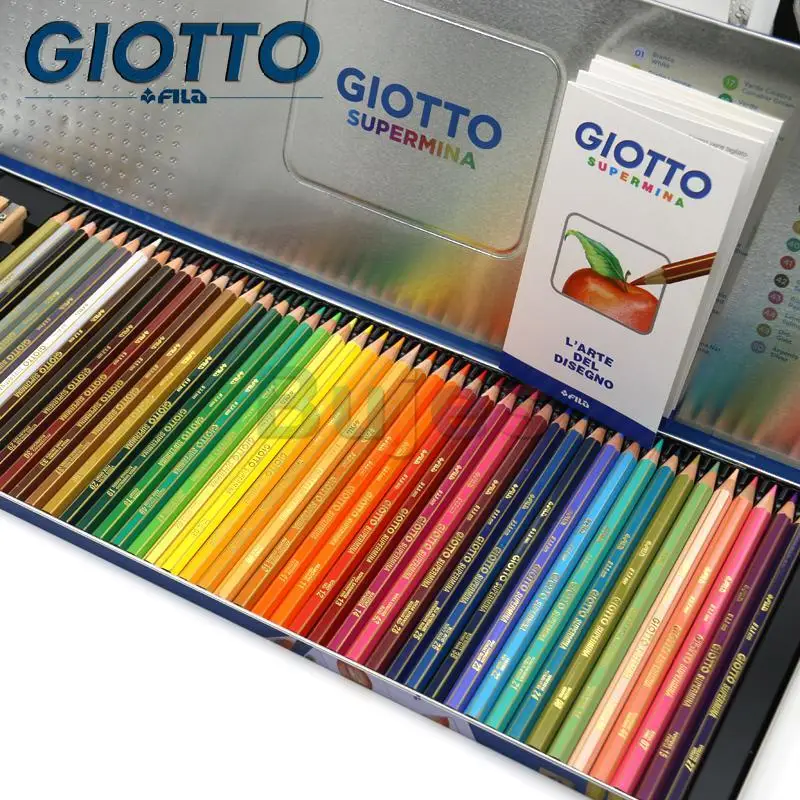 Giotto Supermina 46 Colored Pencils,Professional Art Oily Colored
