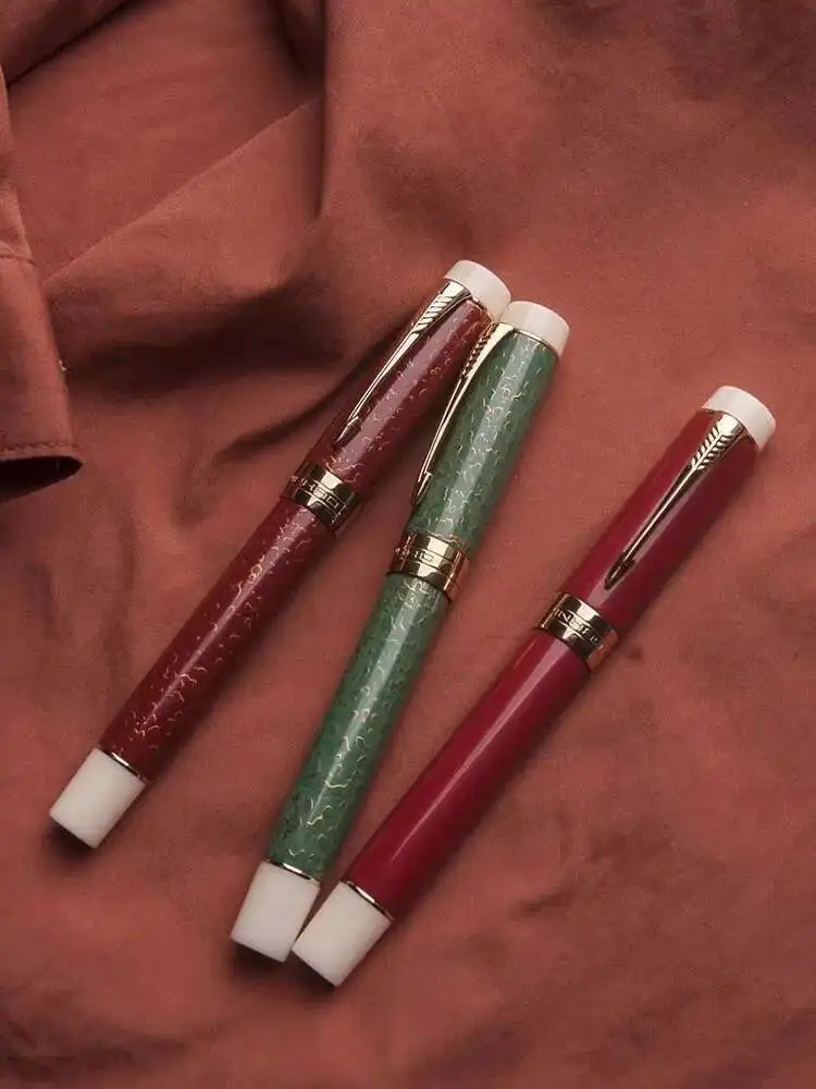 

High-end Handmde Large Lacquer Painted , Raw Lacquer, Rhinoceros Skin Lacquer Jinhao Century 100 Fountain Pen
