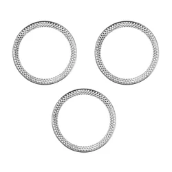 3X Engine Start Storage Switch Button Ring Trim Cover for Land Rover Range Rover Sport 2014-2018 Range Rover-Vogue L405