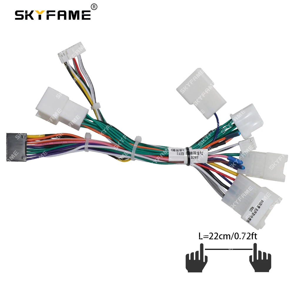 SKYFAME سيارة 16pin الأسلاك تسخير محول Canbus صندوق فك أندرويد راديو كابل الطاقة لكزس RX300 RX