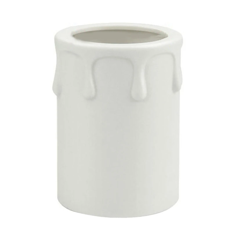 10/20 Pack Candle Socket Covers for Chandeliers Plastic Socket Tubes Sleeve Candelabra Base for Wall Light Enhancements