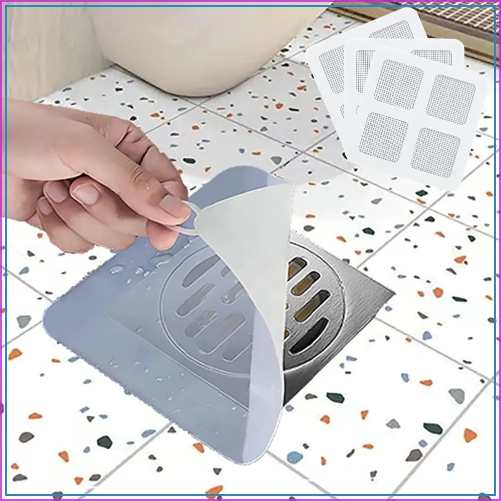 

Silicone Tub Stopper Floor Drain Cover, 3pcs Shower Drain Mesh Stickers + 3 Pieces Sewer Anti-Odor Mat Deodorizing Drain Plugs for Kitchen Bathroom Laundry (8x8 Inch)