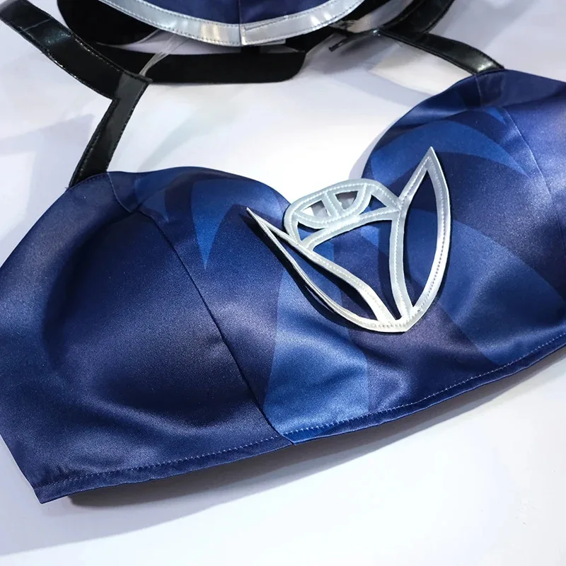 ROLECOS LOL Snow Moon Ahri Strój Cosplay Gra LOL Dziewięcioogoniasty Demon Lis Ahri Kostium Halloween Damski Pluszowe Nakładki na Stopy