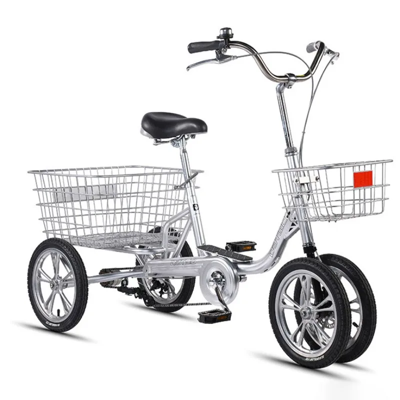Overall, adult tricycles for sale: 14-inch senior double-disc brake 4-wheeler bicycles, three-wheeled cargo bicycles, tricycles