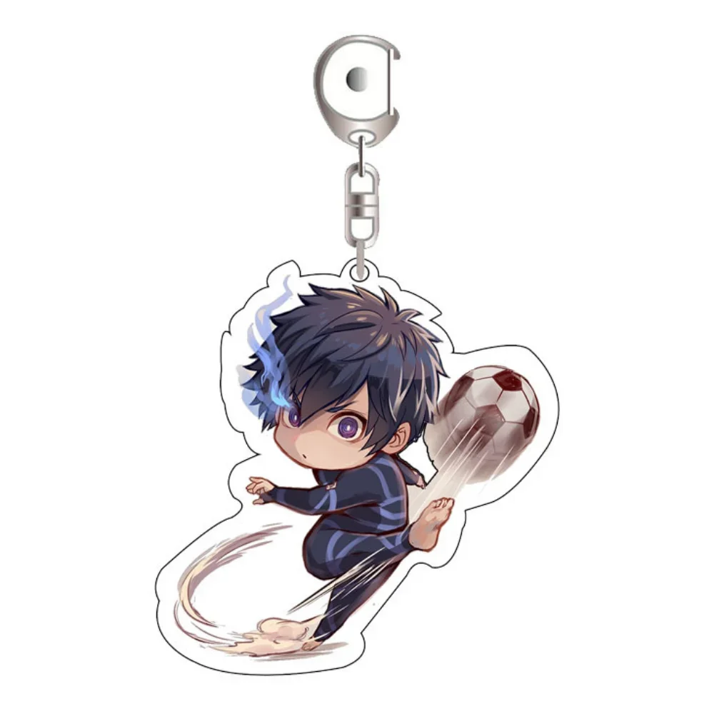 Cartoon Anime Arcylic Keychain Acrylic Figures Isagi Yoichi Bachira Meguru Pendant Key Chain Accessories Birthday Gift