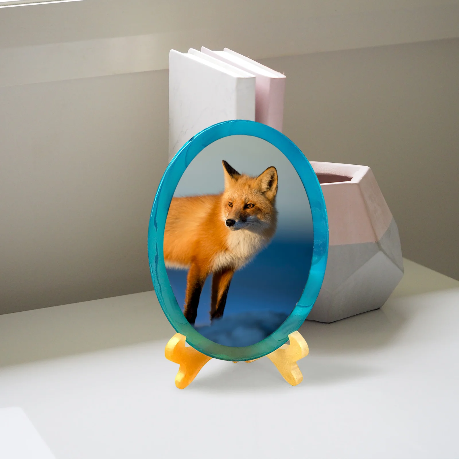 

1Set Silicone Photo Frame Mold Kit Easy Demold Tear Resistant Multi-Purpose Handmade Craft Mold for Desktop Adornment DIY