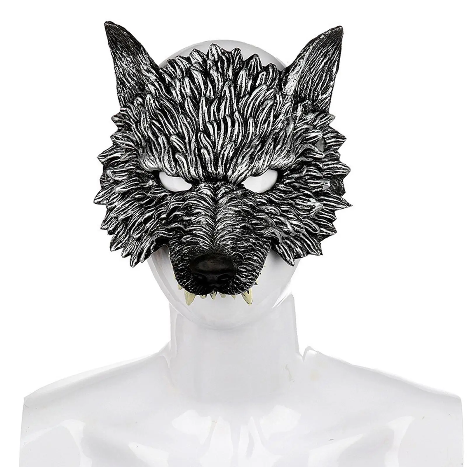 Demi-costume de loup pour enfants, couvre-masque, masade, Tim, accessoires de festivals, cosplay