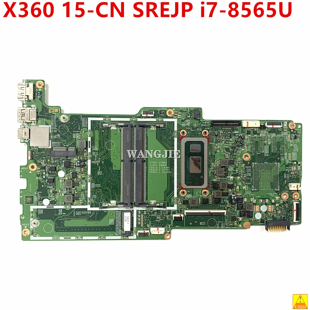 

For HP ENVY X360 15-CN Laptop Motherboard L37148-601 L31508-601 18709-2 448.0FL08.0021 With SREJP i7-8565U 100% Working