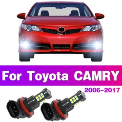 2Pcs LED Car Front Fog Light Lamp Bulb For Toyota CAMRY 6Th 7Th Gen 2006 -2010 2011 2012 2013 2014 2015 2016 2017 Auto Accessory