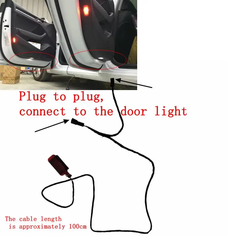 1set Door Warning Light Set For A3 A4 A5 A6 Allroad Quattro 7 8 Q3 Q5 TT R8 8KD 947 415 C 8KD 947 411 8KD947415C 8KD947411