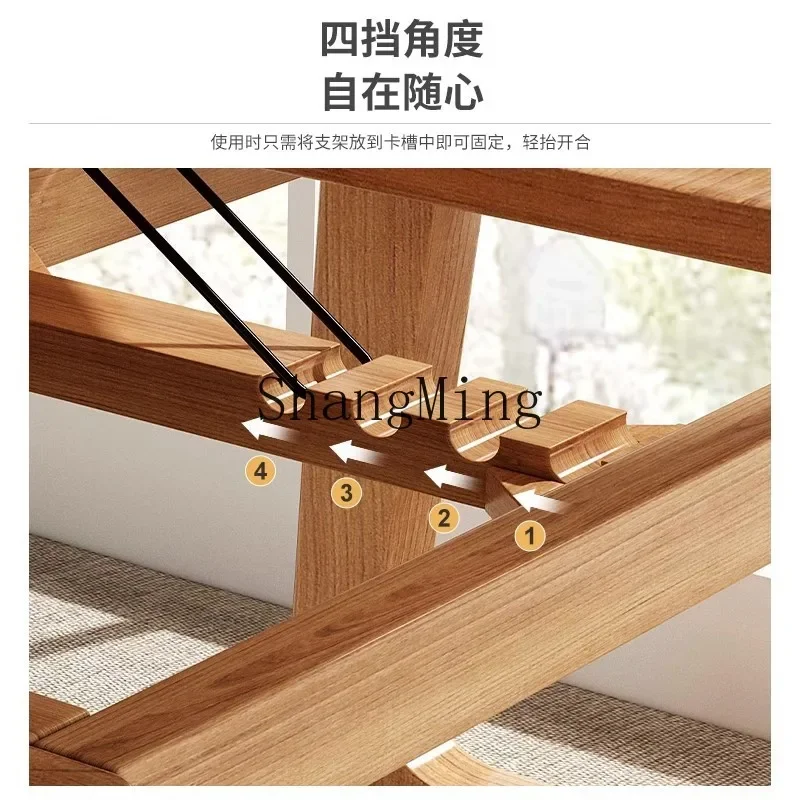 FG premium fine household bed small table solid wood bay window foldable simple notebook computer desk