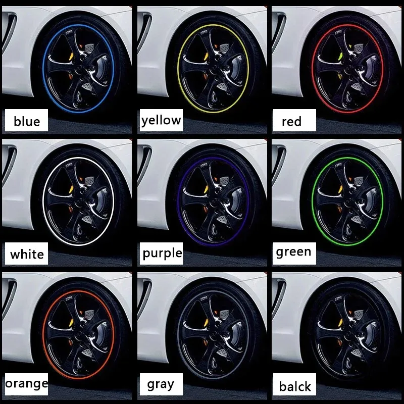 8m Universal Felge Schützen Streifen Rad Kantenschutz Auto Rad Aufkleber Reifen Schutz Pflege Abdeckungen Auto Styling Türkante
