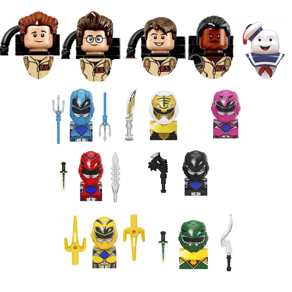 

KF1570 KF6477 Mini Force Movie Series Powered Солдаты Строительные блоки Воин Рейнджер Сборка кирпичей Фигурки Игрушки Подарки