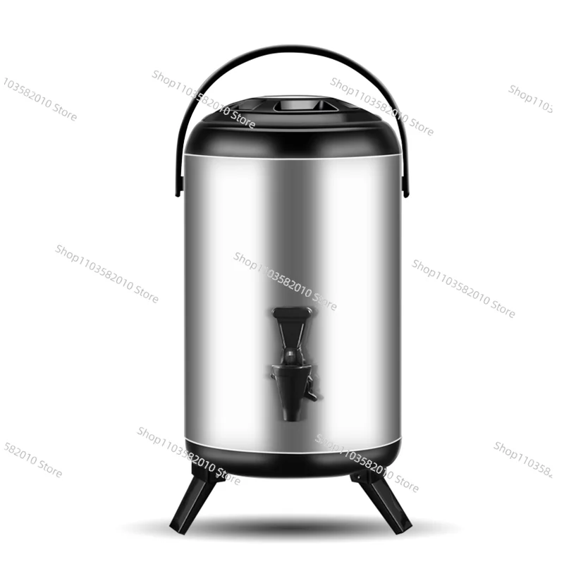 

Commercial Stainless Steel Insulated Beverage Bucket, Hot & Cold Milk Tea & Juice Dispenser