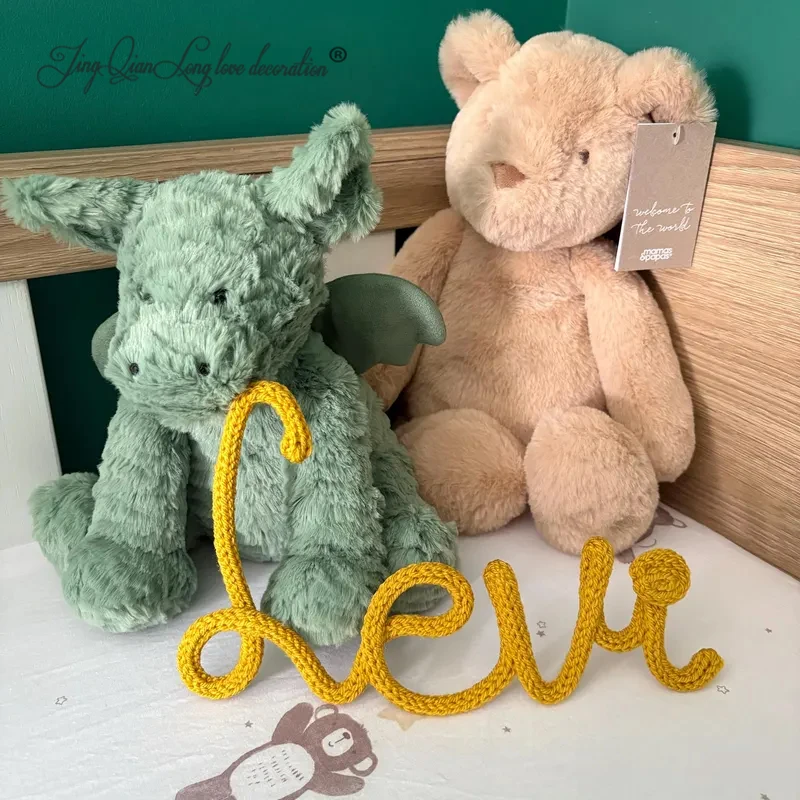 Custom Personalized Nursery, Wall Decor Personalized Name Wall Decor, Minimal Nursery Name Sign, Handmade Knitted Wire Words